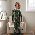 Sweet Bamboo - Big Kid Pajama - Wolves Print