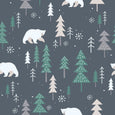 Sweet Bamboo - Big Kid Pajamas -  Winter Forest