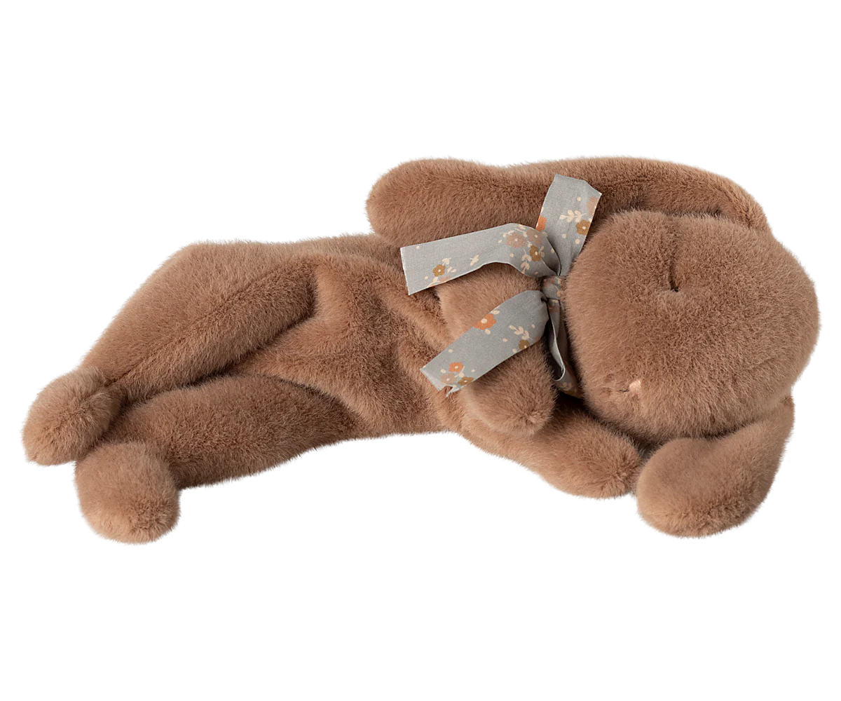 Maileg - Sleeping Bunny Plush, small - Soft Brown