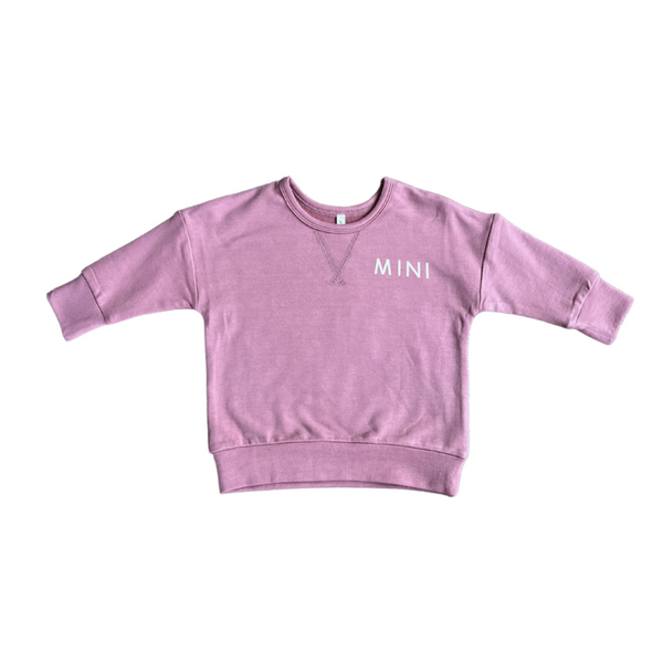 Babysprouts - Mini Mauve Drop Shoulder Sweatshirt