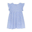 Creamie - Floral Blue Crepe Dress