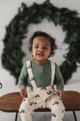 BabySprout - Suspender Overalls in Christmas Truck