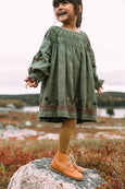 Lali - Tulip Dress - Embroidered Cypress - Two Little Birds Boutique