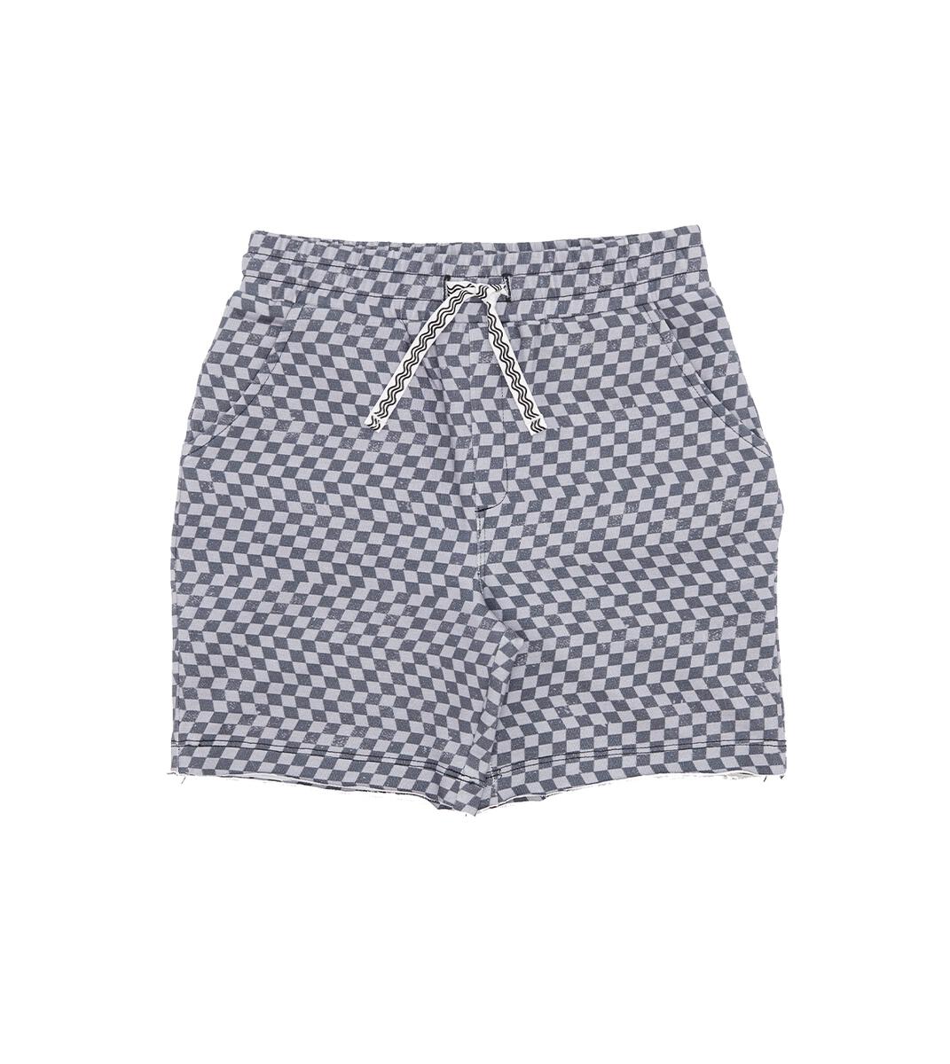 Feather 4 Arrow - Low Tide Black & White Check Shorts
