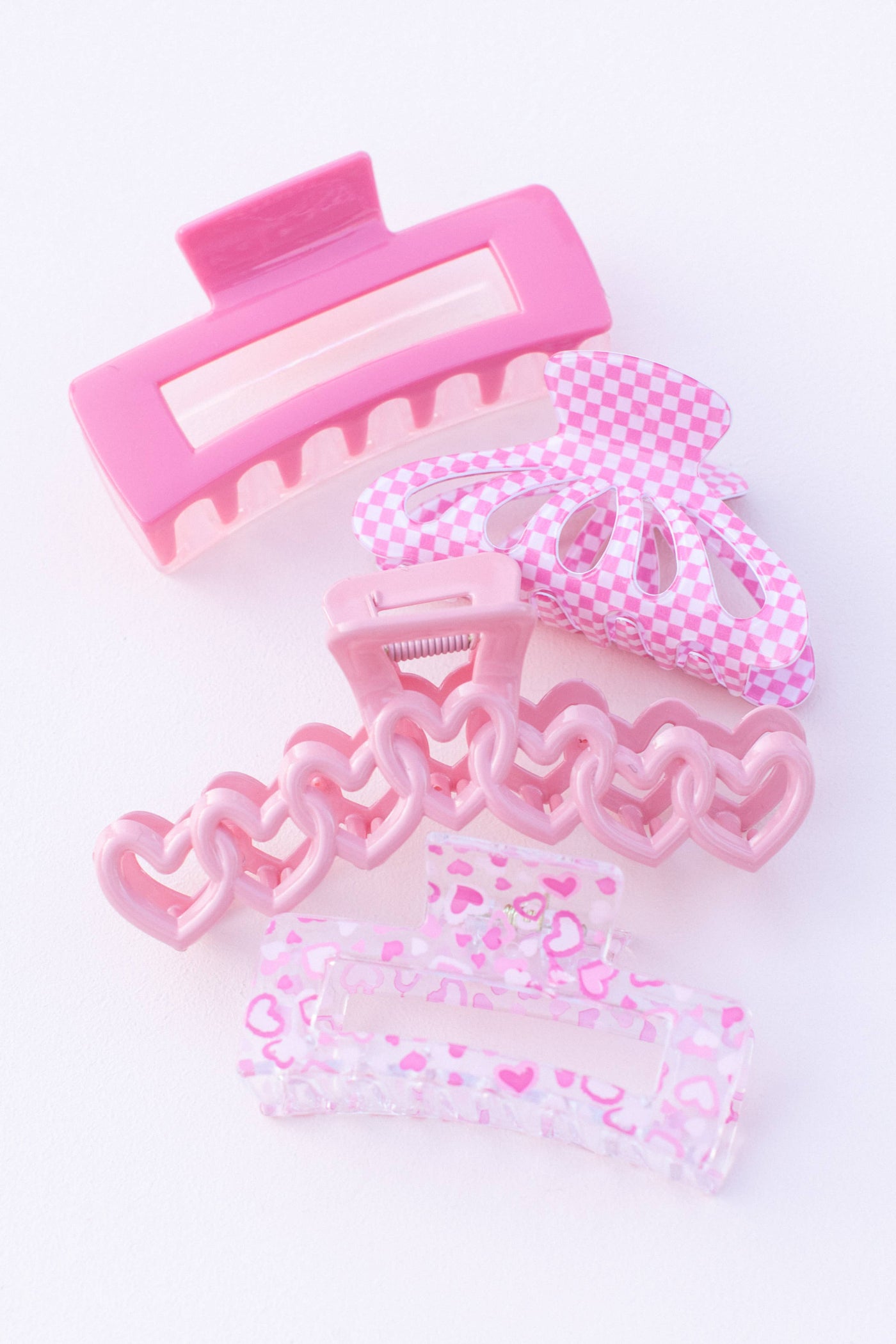Space 46 Wholesale - 4-pack Valentine's Hair Clip Hair Claw