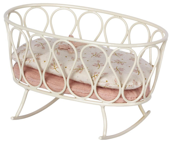 Maileg - Cradle with Sleeping Bag, My- Rose - Two Little Birds Boutique