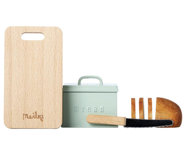 Maileg - Miniature Bread Box and Cutting Board - Two Little Birds Boutique
