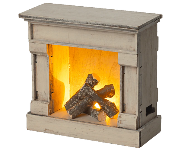 Maileg - Fireplace - Off White - Two Little Birds Boutique