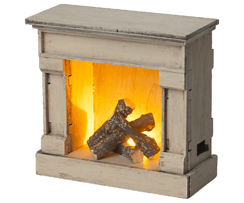 Maileg - Fireplace - Off White - Two Little Birds Boutique