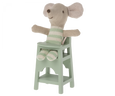 Maileg - High Chair - Mouse - Mint