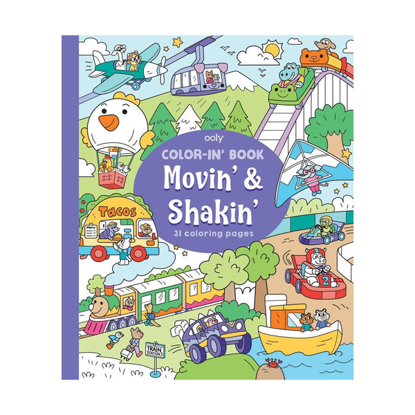 OOLY - Color-In' Book: Movin' & Shakin'