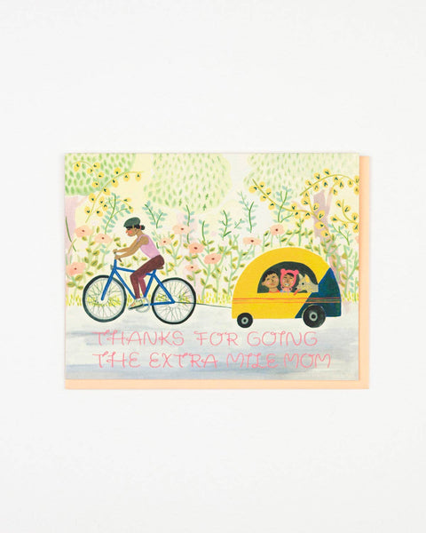 Small Adventure - Mom Biking Card - Two Little Birds Boutique