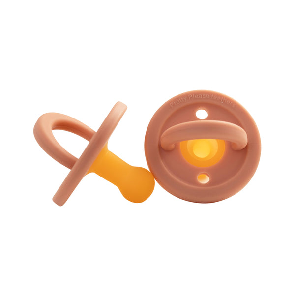 Pretty Please Teethers - Modern Pacifier  || Silicone Pacifier || Sandstone