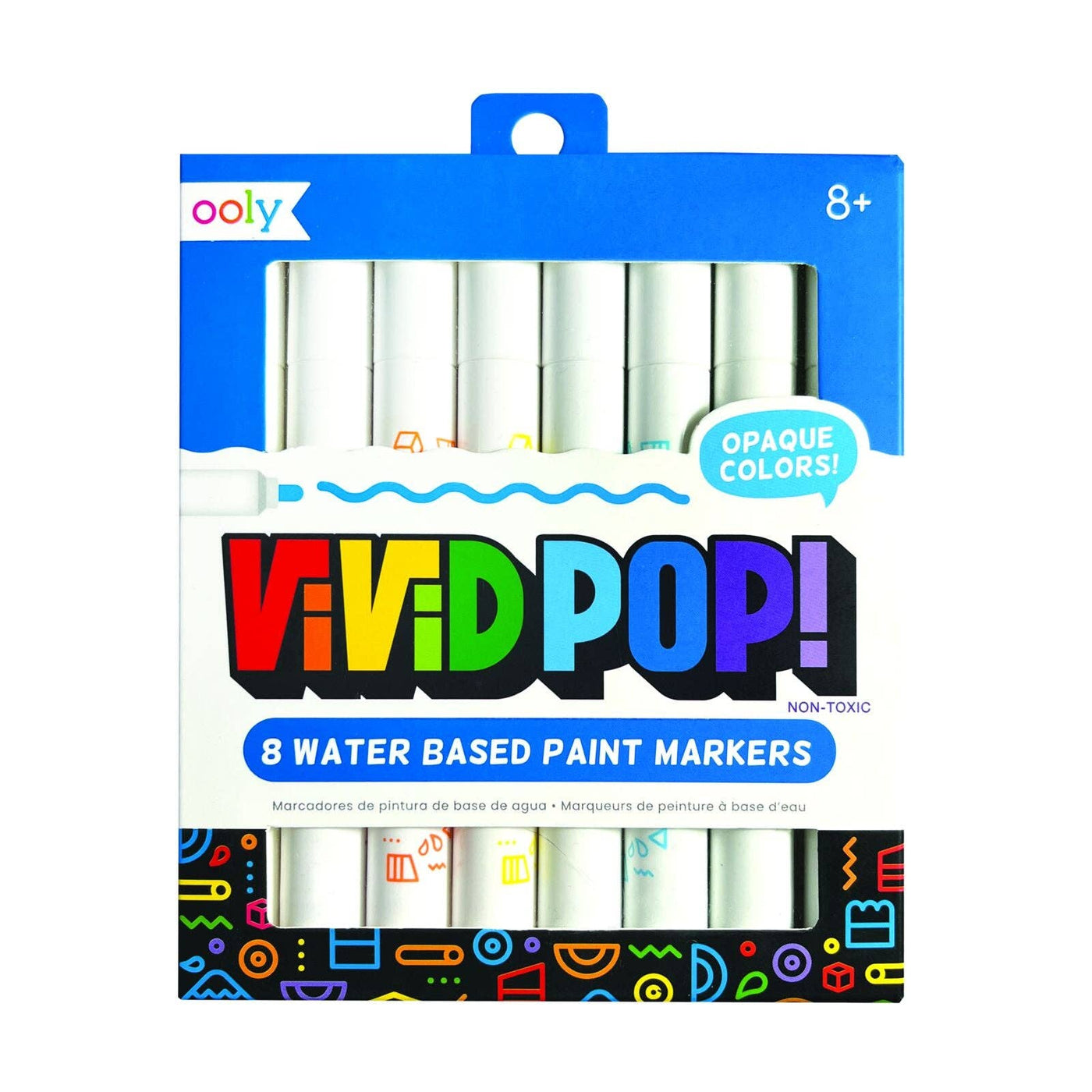 Ooly - Vivid Pop! Water Based Paint Markers - 8 Colors
