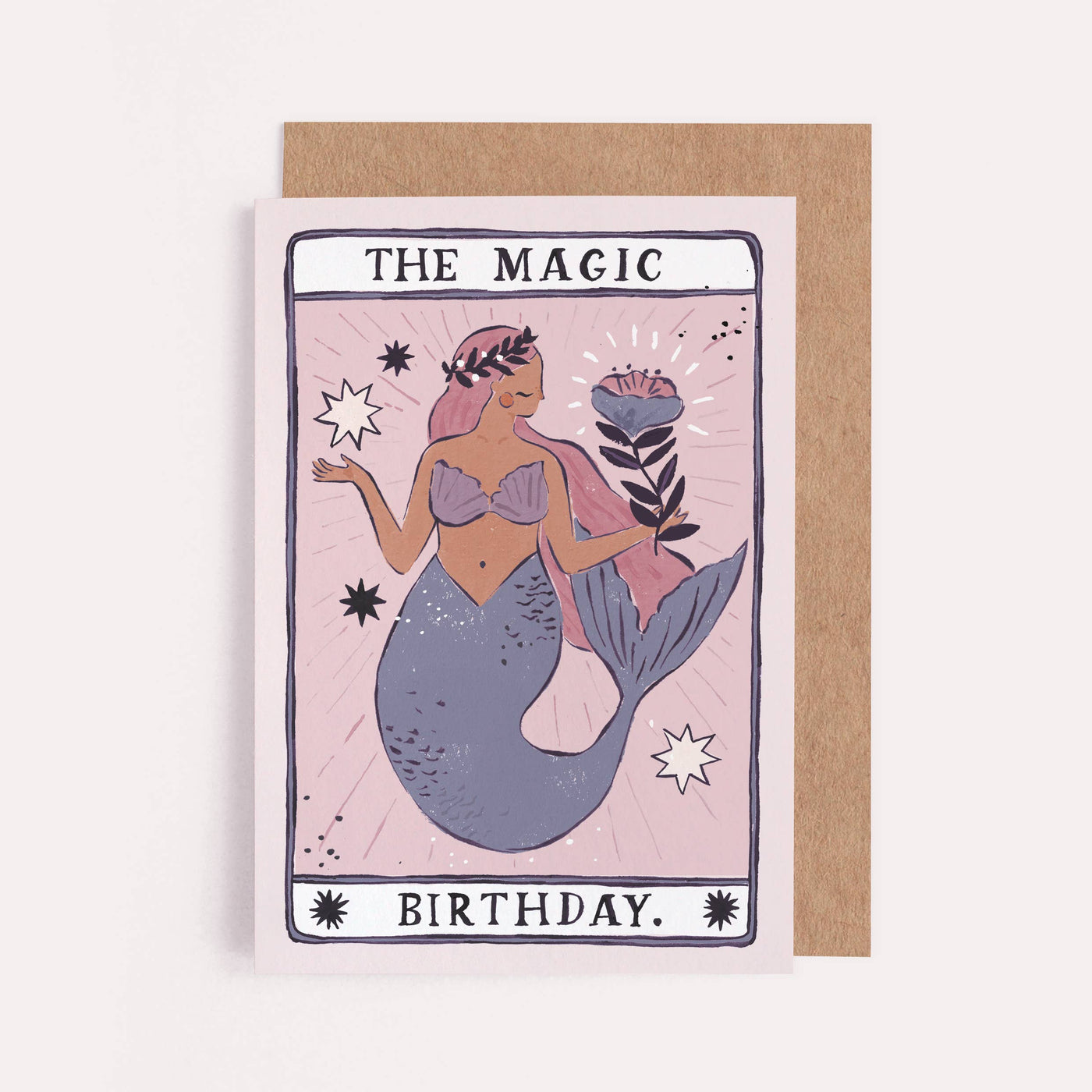 Sister Paper Co. - Mermaid Magic Birthday Card | Tarot Card | Magical | Fantasy - Two Little Birds Boutique