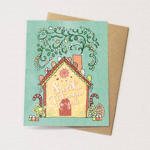 Cynla - Gingerbread House Holiday Card - Two Little Birds Boutique