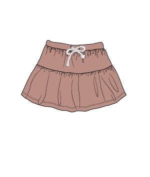 babysprouts clothing company - S23 D1: Baby Girl's Skort in Rose - Two Little Birds Boutique