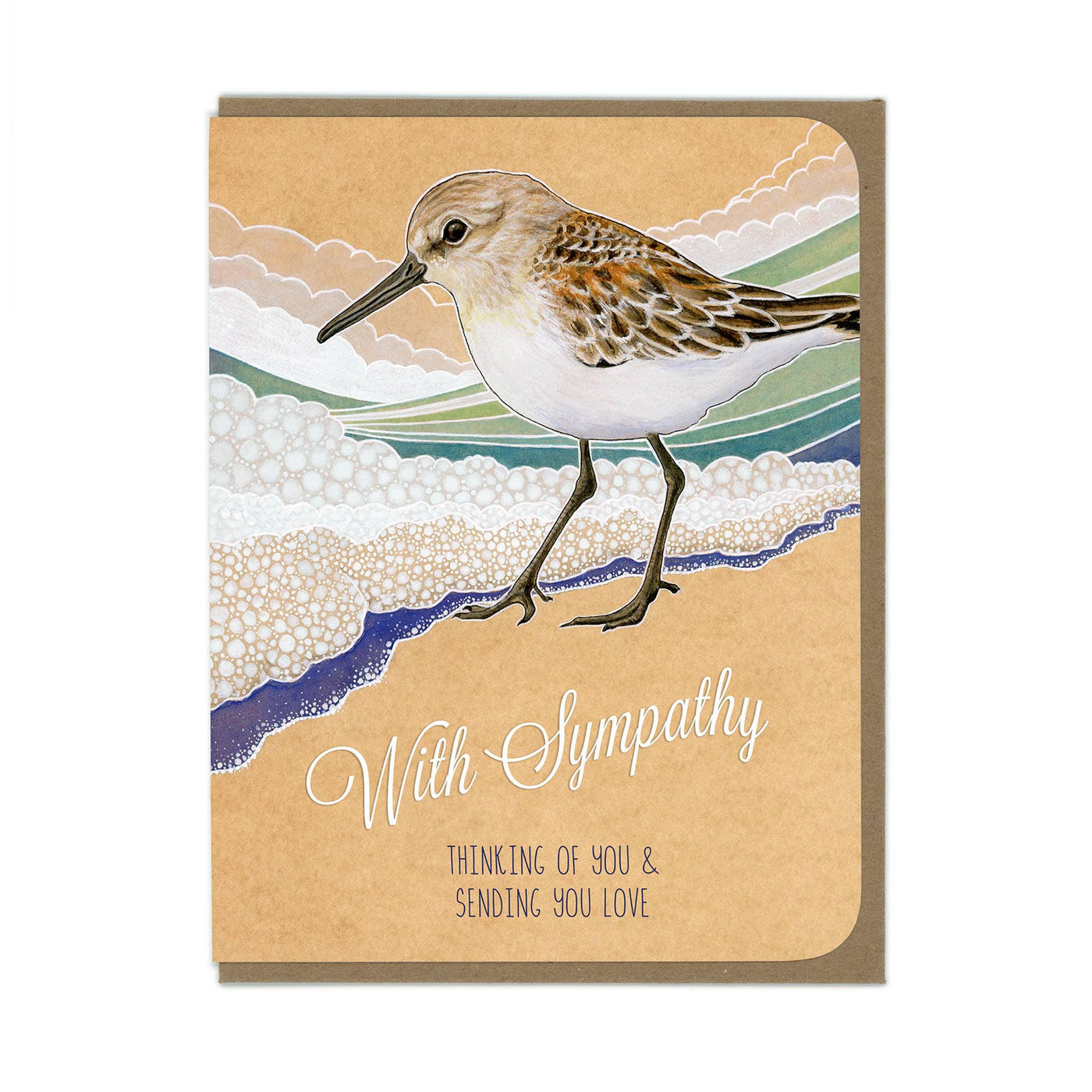Amy Rose - Sympathy Sandpiper Card - Two Little Birds Boutique