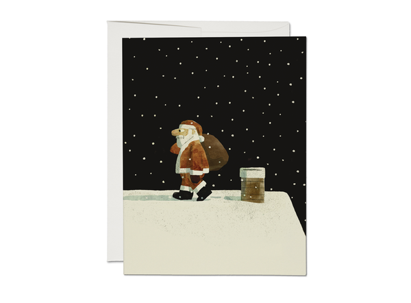 Up on the Housetop holiday greeting card: Singles