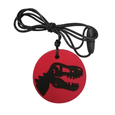 Jellystone Designs USA - Dino Pendant: Red and Black
