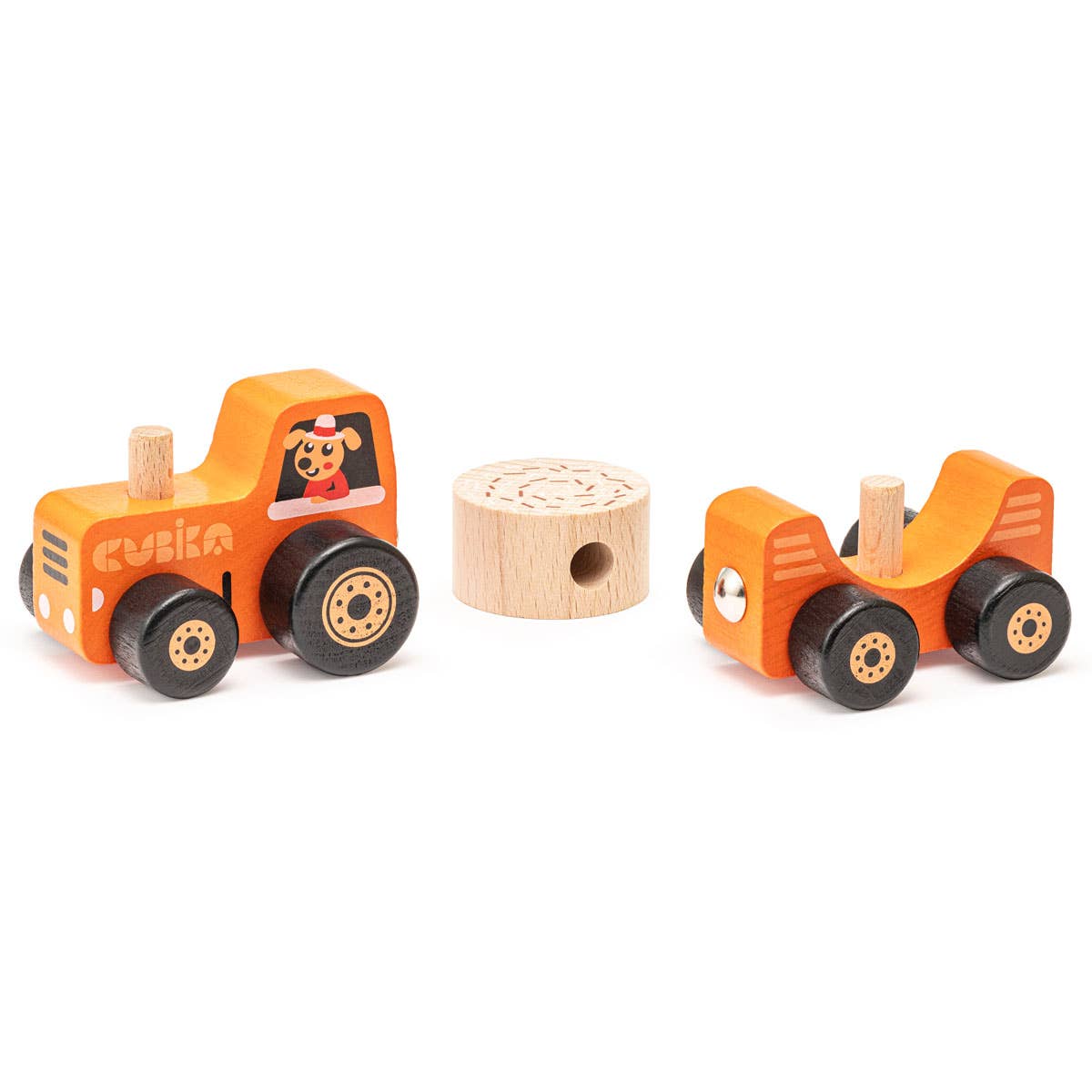 Cubika - Wooden Tractor On Magnets