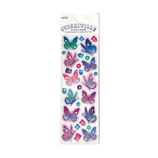 Ooly - Stickiville Skinny - Glittery Butterflies (Holographic)