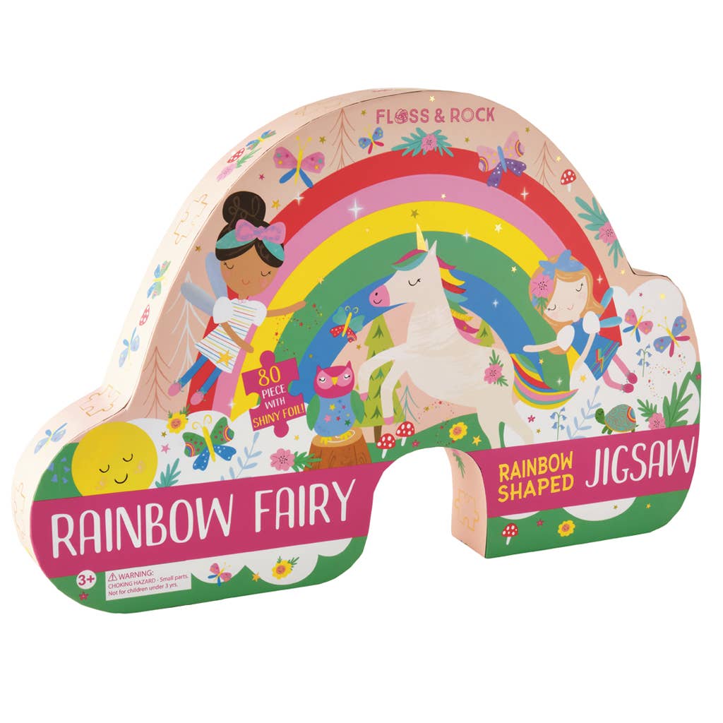 Floss and Rock - Jigsaw Puzzle - Rainbow Fairy 80 pC - Two Little Birds Boutique