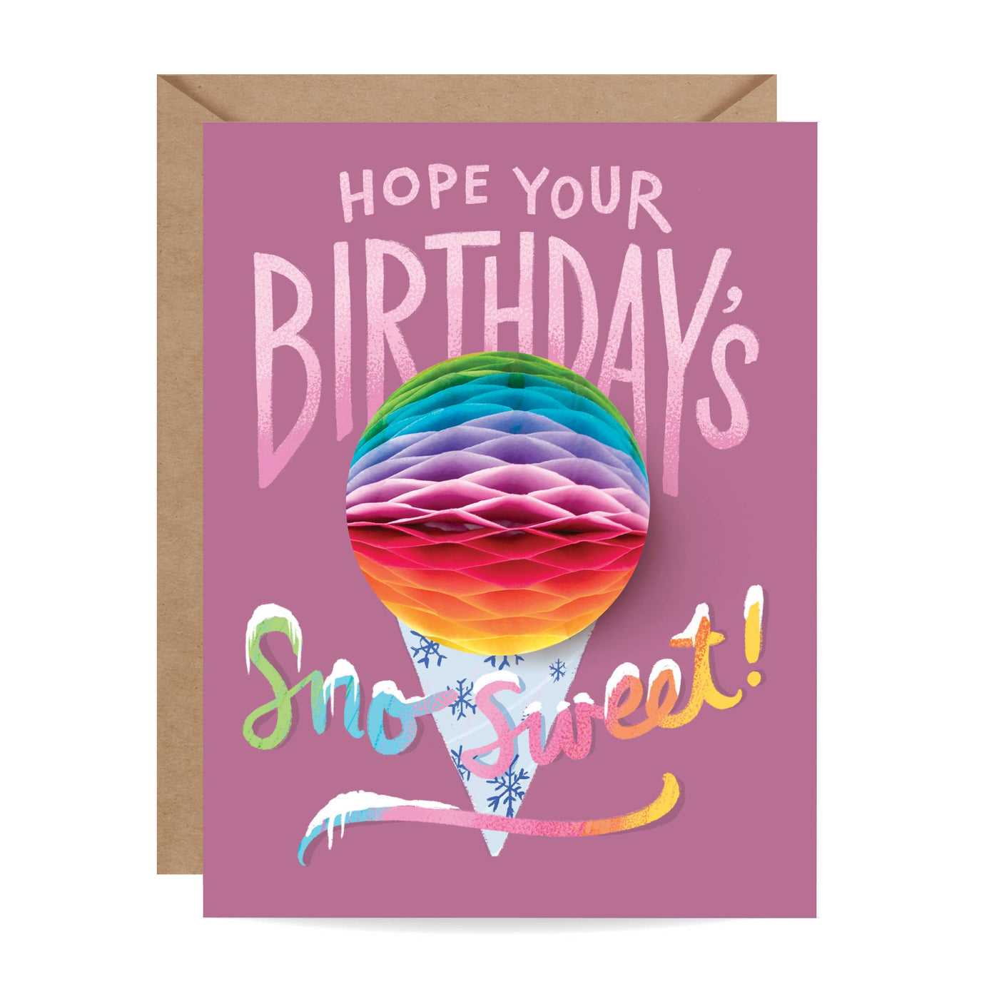 Inklings Paperie - Pop-up Sno cone Birthday Card