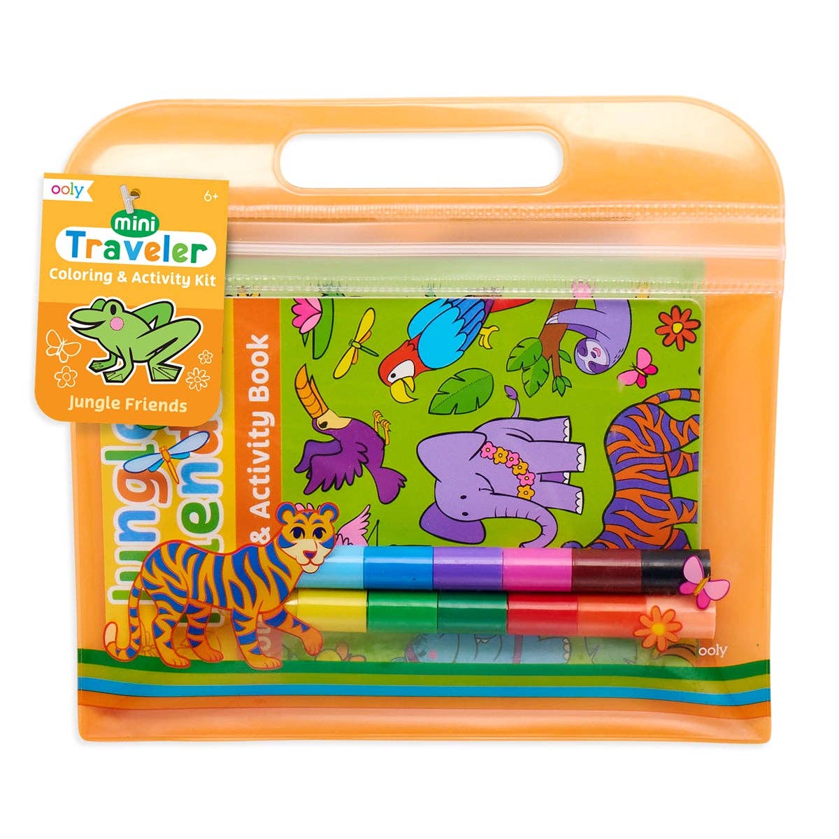 OOLY - Mini Traveler Coloring & Activity Kit - Jungle Friends - Two Little Birds Boutique