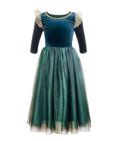 Teresita Orillac - The Brave Princess teal costume dress - Two Little Birds Boutique