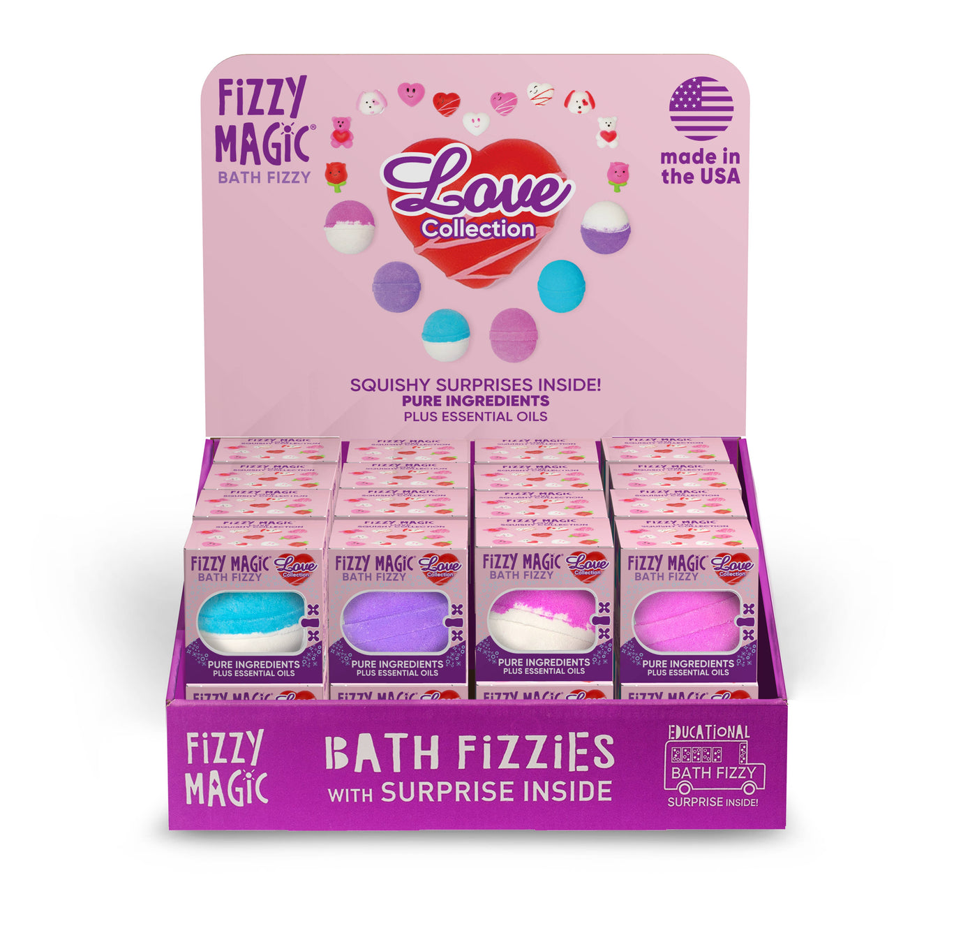 Purposeful Bliss - Fizzy Magic - Bath Bombs, Valentine Surprises Inside
