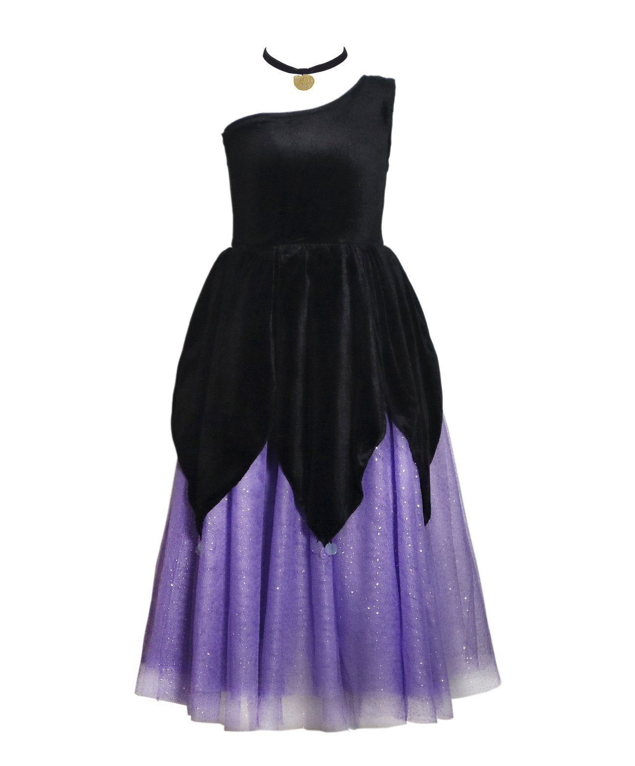 Teresita Orillac - The Sea Witch from The Little Mermaid, Black Costume Dress - Two Little Birds Boutique