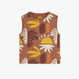 Souris Mini - Sleeveless T-Shirt with Colored Leaves
