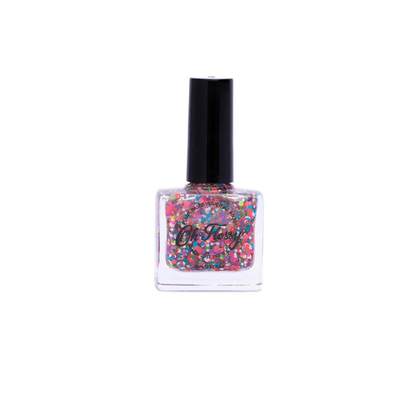 Oh Flossy - Nail Polish: Courageous - Coloured Confetti Glitter
