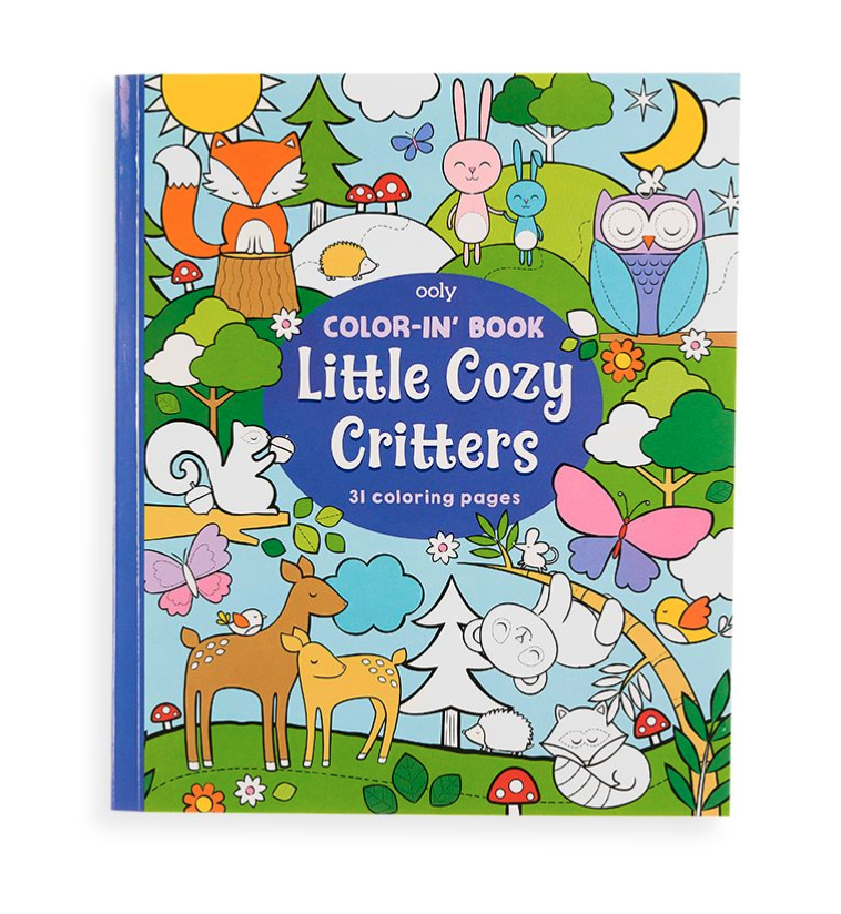 OOLY - Color-in' Book: Little Cozy Critters