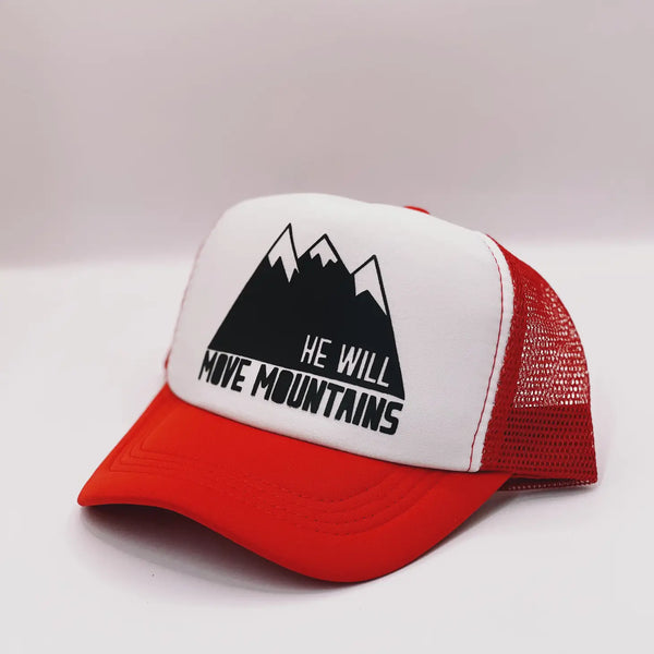 Made of Mountains - Kid's He Will Move Trucker Hat