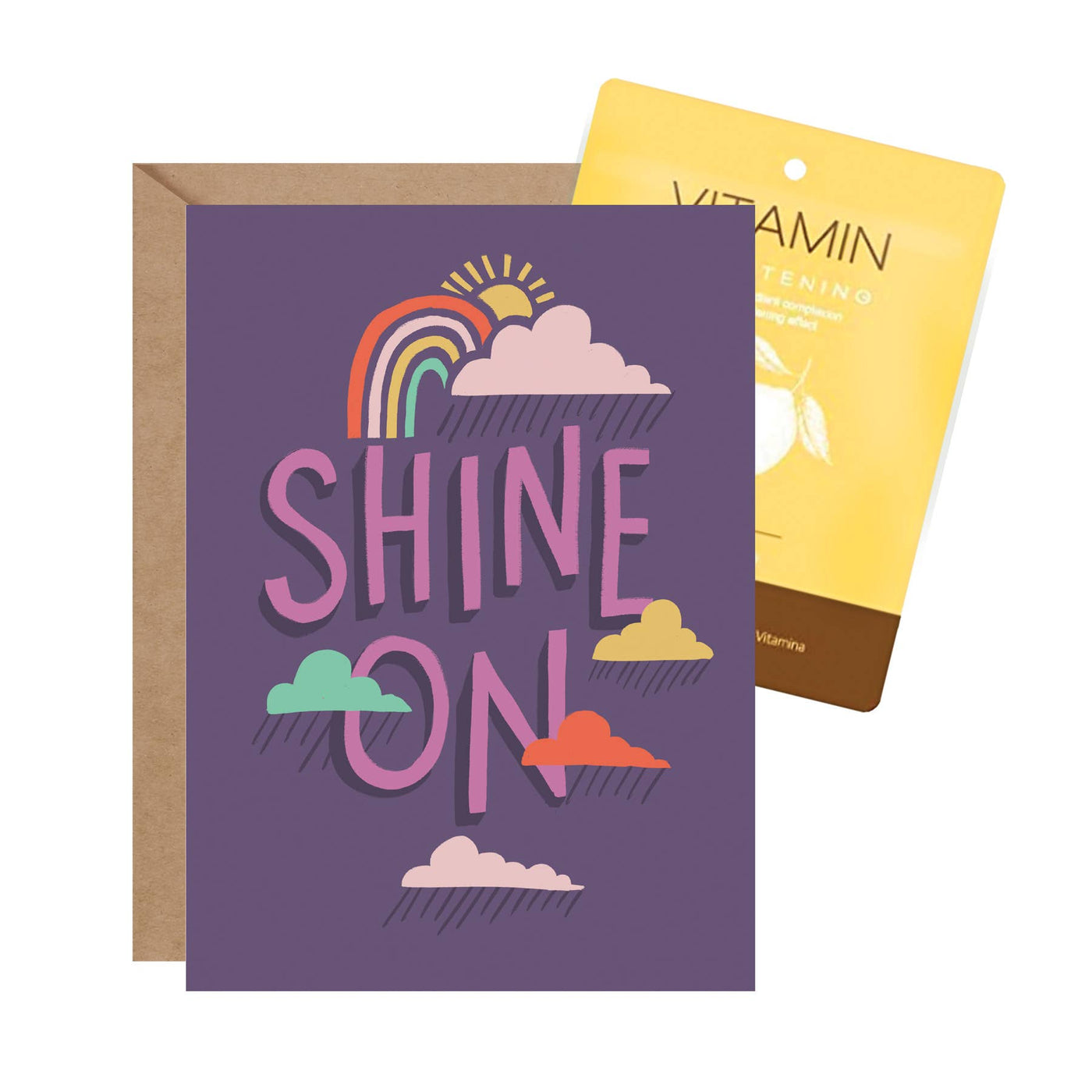 Inklings Paperie - Facial Card - Shine On Encouragement Card