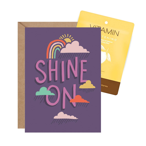 Inklings Paperie - Facial Card - Shine On Encouragement Card