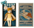 Maileg - Superhero Little Brother, Mouse in Box - Two Little Birds Boutique
