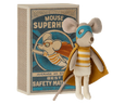Maileg - Superhero Little Brother, Mouse in Box - Two Little Birds Boutique
