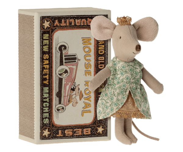Maileg - Princess mouse, Little sister in matchbox - Two Little Birds Boutique