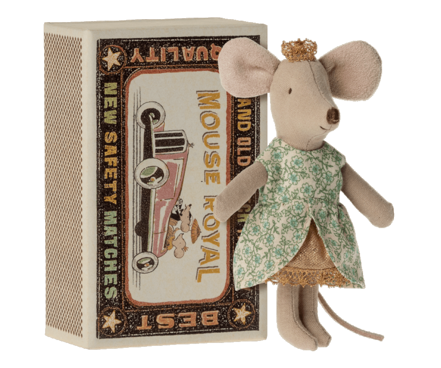 Maileg - Princess mouse, Little sister in matchbox - Two Little Birds Boutique
