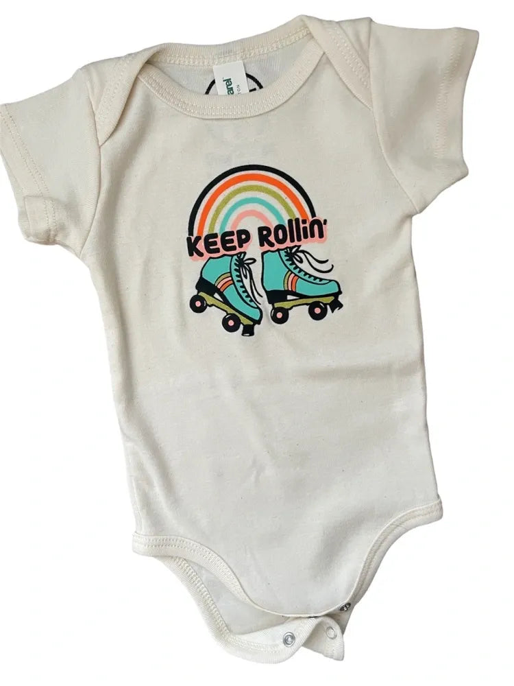 Savage Seeds - Keep Rollin' - Baby Roller Skate One-piece - Two Little Birds Boutique